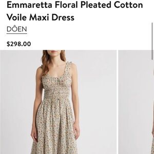 Like new Doen Floral Maxi Dress - Multicolor